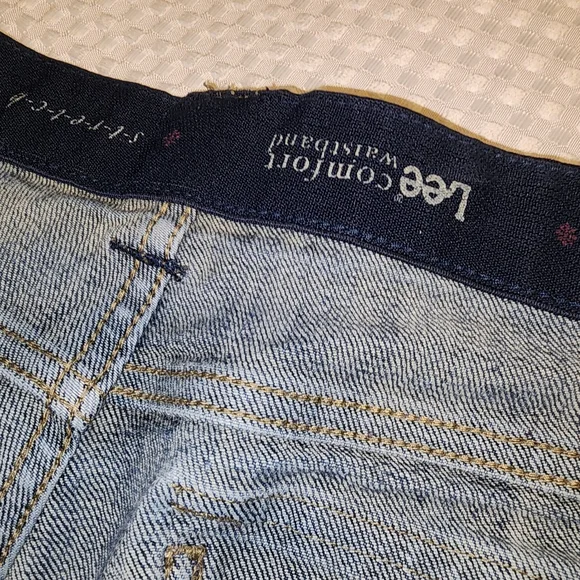 LEE COMFORT WAISTBAND EUC WOMEN'S SIZE 16 P DENIM BLUE JEANS - Picture 3 of 7
